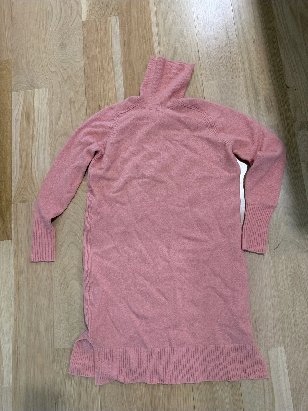 J. Crew Pink Turtleneck Sweater Dress
